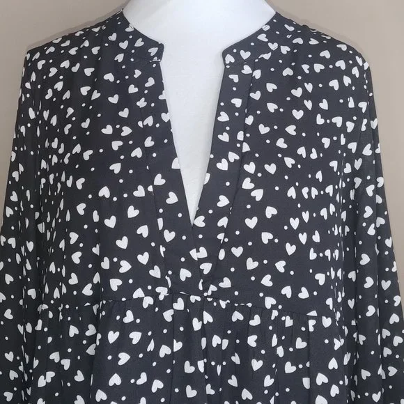 NWOT Quicao Baby Doll Drop Waist Lined Dress - Picture 2 of 8